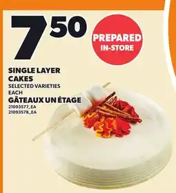 Independent Grocer SINGLE LAYER CAKES offer