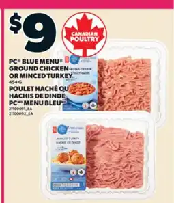 Valu-mart POULET HACHÉ OU HACHIS DE DINDE PC MENU BLEU offer