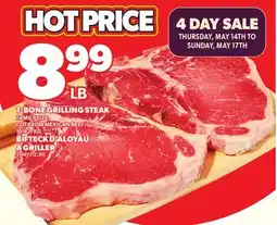 Independent Grocer T-BONE GRILLING STEAK offer