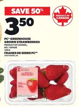 Independent Grocer PC GREENHOUSE GROWN STRAWBERRIES offer