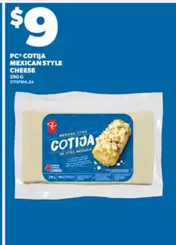 Valu-mart PC COTIJA MEXICAN STYLE CHEESE offer