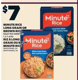 Valu-mart RIZ À LONG GRAIN OU BRUN MINUTE RICE, 1.2/1 offer