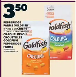Valu-mart CRAQUELINS, 167-200 G OU CROUSTILLES, 177 G GOLDFISH PEPPERIDGE FARMS offer