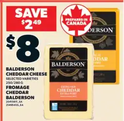 Valu-mart FROMAGE CHEDDAR BALDERSON, 250/280 G offer