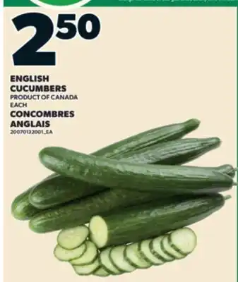 Valu-mart CONCOMBRES ANGLAIS, EACH offer