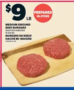Valu-mart BURGERS DE BŒUF HACHÉ MI-MAIGRE offer