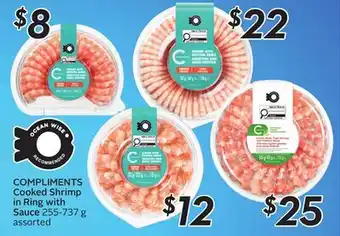 Sobeys Cooked Shrimp in Ring with Sauce offer