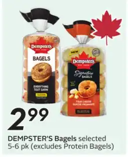 Sobeys DEMPSTER'S Bagels offer