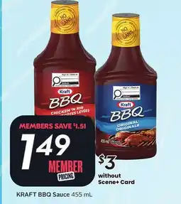 Sobeys KRAFT BBQ Sauce offer