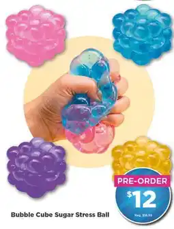 Showcase Bubble Cube Sugar Stress Ball offer