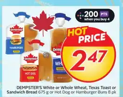 Sobeys DEMPSTER'S White or Whole Wheat, Texas Toast or Sandwich Bread offer