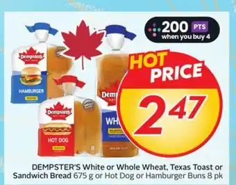 Sobeys DEMPSTER'S White or Whole Wheat, Texas Toast or Sandwich Bread offer