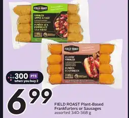 Sobeys FIELD ROAST Plant-Based Frankfurters or Sausages offer