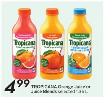 Sobeys TROPICANA Orange Juice or Juice Blends offer