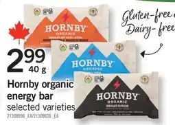 Fortinos HORNBY ORGANIC ENERGY BAR offer