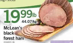 Fortinos MCLEAN'S BLACK FOREST HAM offer