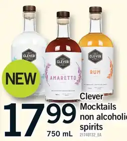 Fortinos CLEVER MOCKTAILS NON ALCOHOLIC SPIRITS offer