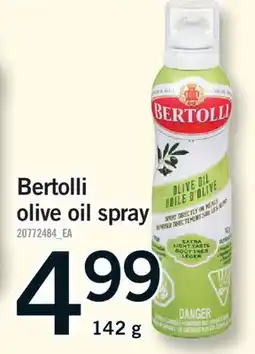Fortinos BERTOLLI OLIVE OIL SPRAY offer