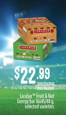 Fortinos LARABAR FRUIT & NUT ENERGY BAR, 16X45/48 G offer