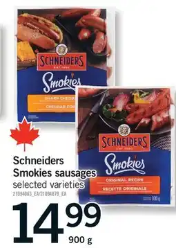 Fortinos SCHNEIDERS SMOKIES SAUSAGES offer