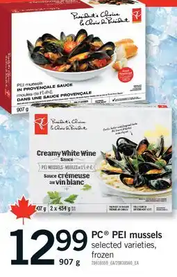 Fortinos PC PEI MUSSELS offer