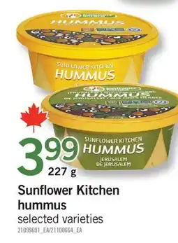 Fortinos SUNFLOWER KITCHEN HUMMUS offer