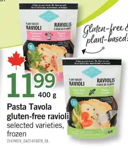 Fortinos PASTA TAVOLA GLUTEN-FREE RAVIOLI offer