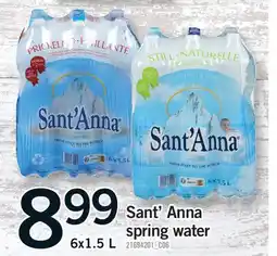 Fortinos SANT' ANNA SPRING WATER offer