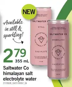 Fortinos SALTWATER CO HIMALAYAN SALT ELECTROLYTE WATER offer