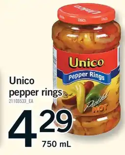Fortinos UNICO PEPPER RINGS offer
