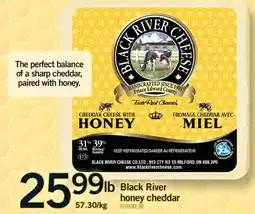 Fortinos BLACK RIVER HONEY CHEDDAR offer