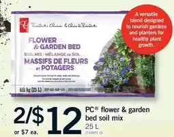 Fortinos PC FLOWER & GARDEN BED SOIL MIX offer