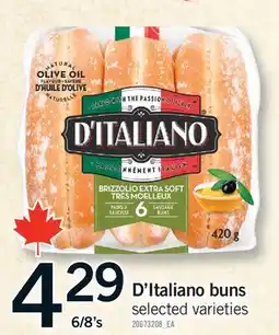 Fortinos D'ITALIANO BUNS, 6/8'S offer