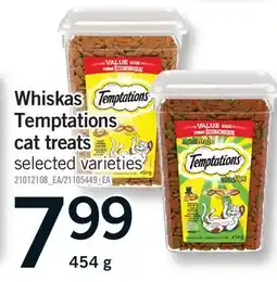 Fortinos WHISKAS TEMPTATIONS TEMPTATIONS CAT TREATS TREATS offer