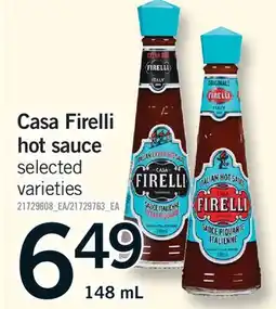 Fortinos CASA FIRELLI HOT SAUCE offer