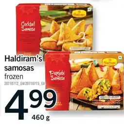 Fortinos HALDIRAM'S SAMOSAS offer