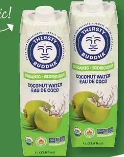 Fortinos THIRSTY BUDDHA COCONUT WATER offer