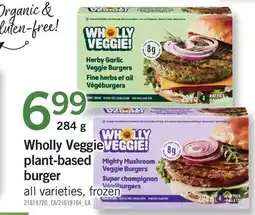 Fortinos WHOLLY VEGGIE PLANT-BASED BURGER offer
