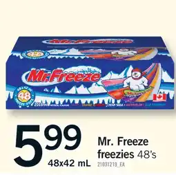 Fortinos MR. FREEZE FREEZIES, 48'S offer