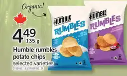 Fortinos HUMBLE RUMBLES POTATO CHIPS offer