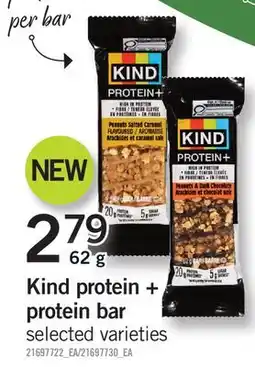 Fortinos KIND PROTEIN + PROTEIN BAR, 62 G offer