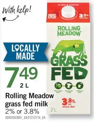 Fortinos ROLLING MEADOW GRASS FED MILK offer