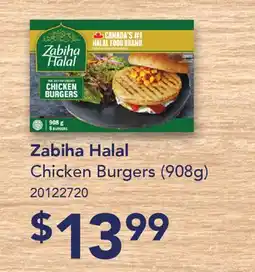 Fortinos ZABIHA HALAL CHICKEN BURGERS, (908G) offer