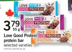Fortinos LOVE GOOD PROTEIN PROTEIN BAR offer