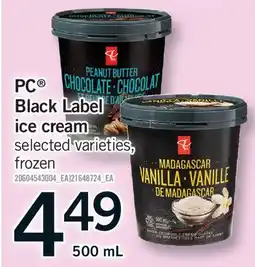 Fortinos PC BLACK LABEL ICE CREAM offer