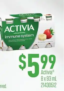 Fortinos ACTIVIA offer