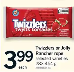 Fortinos TWIZZLERS OR JOLLY RANCHER ROPE offer