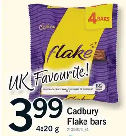 Fortinos CADBURY FLAKE BARS offer