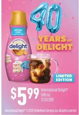 Fortinos INTERNATIONAL DELIGHT offer