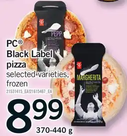 Fortinos PC BLACK LABEL PIZZA offer